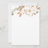 ワイルドフラワーズ、Bohoフローラブライダルシャワー招待 招待状 (裏面)