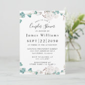 ワイルドフラワーズ、Bohoフローラブライダルシャワー招待 招待状 (スタンド正面)