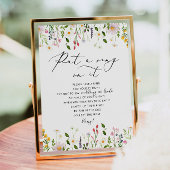 ワイルドフラワーズ Don't say bride ブライダルシャワーポスター ポスター