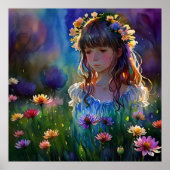*~ワイルドフラワーズAP56ガールファンタジーアー絵を描ト ポスター (正面)