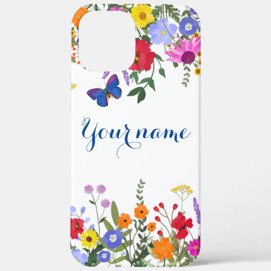 ワイルドフラワーズiPhone 12 Pro Max Mate iPhoneケース Case-Mate iPhoneケース (裏面)