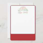 ワイルドフラワーズWハッピーバースデーカード 招待状 (裏面)