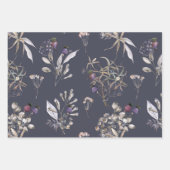 ワイルドフラワーセット3包み紙シート ラッピングペーパーシート (正面)