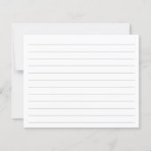 ワイルドフラワーセージ素朴ブライダルシャワーレシピカード (裏面)