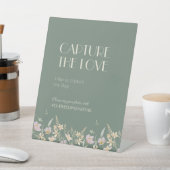 ワイルドフラワーセージ結婚デコの愛を捉える 台座サイン (インサイチュ)