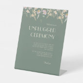 ワイルドフラワーセージ結婚デコの開幕式 台座サイン (正面)