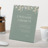 ワイルドフラワーセージ結婚デコの開幕式 台座サイン (インサイチュ)