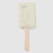 ワイルドフラワーセージ結婚式 プログラム ハンドファン (裏面)