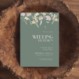 ワイルドフラワーセージDECOウェディングレセプション 招待状