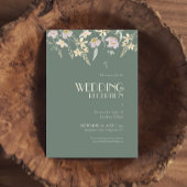 ワイルドフラワーセージDECOウェディングレセプション 招待状