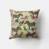 ワイルドフラワーゼブラ クッション (裏面)