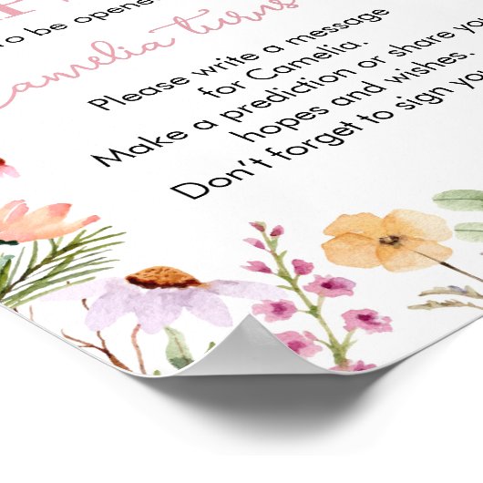 ワイルドフラワータイムカプセルポスター ポスター (角)