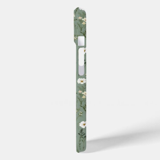 ワイルドフラワーダスティージュセージフローラグリーン Case-Mate iPhoneケース (裏面 / 左)