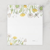 ワイルドフラワーダネリオン庭園の結婚式 プレイスカード (外部開封)