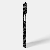 ワイルドフラワーダマスクブラックグレー Case-Mate iPhoneケース (裏面 / 右)