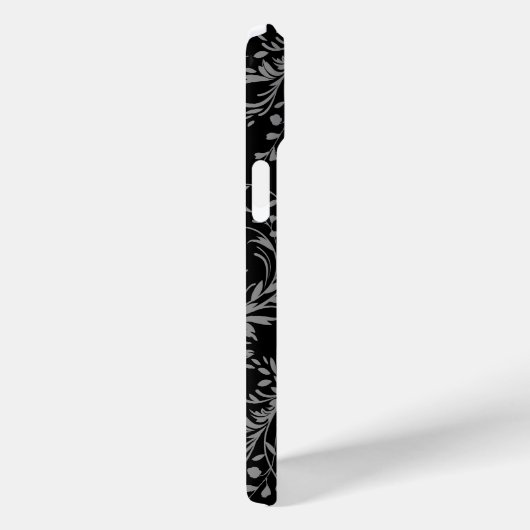 ワイルドフラワーダマスクブラックグレー Case-Mate iPhoneケース (裏面 / 右)