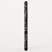 ワイルドフラワーダマスク黒いグレー名 Case-Mate iPhoneケース (裏面/右)