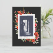 ワイルドフラワーダーク結婚の写真 サンキューカード (スタンド正面)