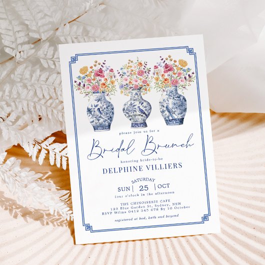 ワイルドフラワーチノワセリーポリーズブライダルブランチ 招待状