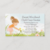 ワイルドフラワーチャイルドデイケージベビーシッター託児 名刺 (正面)