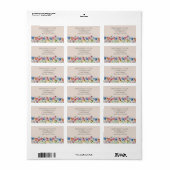 ワイルドフラワーチャームカントリーボタニカルアドレス ラベル (フルシート)