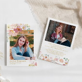 ワイルドフラワーツーフォト卒業発表 招待状