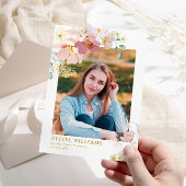 ワイルドフラワーツーフォト卒業発表 招待状