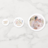 ワイルドフラワーティーパーティーブライダルシャワー写真 コンフェッティ (裏面)