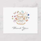 ワイルドフラワーティーパーティーブライダルシャワー ポストカード (正面)