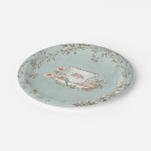 ワイルドフラワーティーパーティー紙プレート ペーパープレート (アングル)