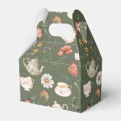 ワイルドフラワーティーパーティー誕生日お気に入りボックス フェイバーボックス (裏面サイド)