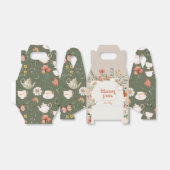 ワイルドフラワーティーパーティー誕生日お気に入りボックス フェイバーボックス (折り畳みなし)