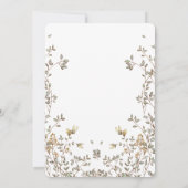 ワイルドフラワーティーパーティー誕生日招待状 招待状 (裏面)