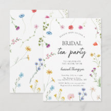 ワイルドフラワーティーパーティー ブライダルシャワー