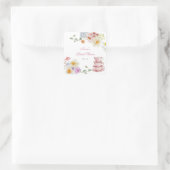 ワイルドフラワーティーブライダルシャワー スクエアシール (バッグ)