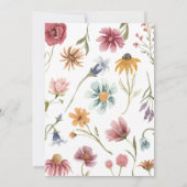 ワイルドフラワーティーベビーシャワー招待状 招待状 (裏面)