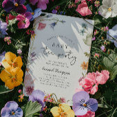 ワイルドフラワーティー ベビーシャワー 招待状