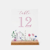 ワイルドフラワーテーブル番号 アクリルサイン (正面)