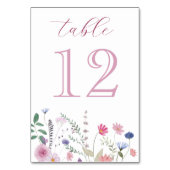 ワイルドフラワーテーブル番号 テーブルナンバー (裏面)