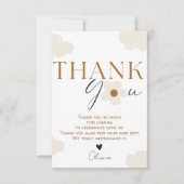 ワイルドフラワーテーマガール誕生日 サンキューカード (正面)