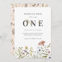 ワイルドフラワーテーマガール1st誕生日