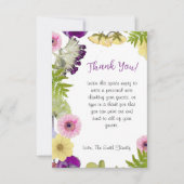 ワイルドフラワーテーマサンキューカード サンキューカード (正面)