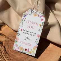 ワイルドフラワーテーマサンキューユーラベル