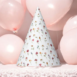 ワイルドフラワーテーマバースデーパーティワイルドワン パーティーハット