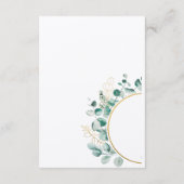 ワイルドフラワーテーマボーイセカンド誕生日招待状カード エンクロージャーカード (裏面)