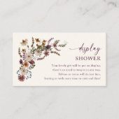 ワイルドフラワーディスプレイシャワーカード エンクロージャーカード (正面)