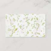 ワイルドフラワーディスプレイシャワーブライダルシャワー エンクロージャーカード (裏面)