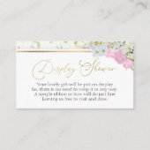ワイルドフラワーディスプレイシャワーブライダルシャワー エンクロージャーカード (正面)