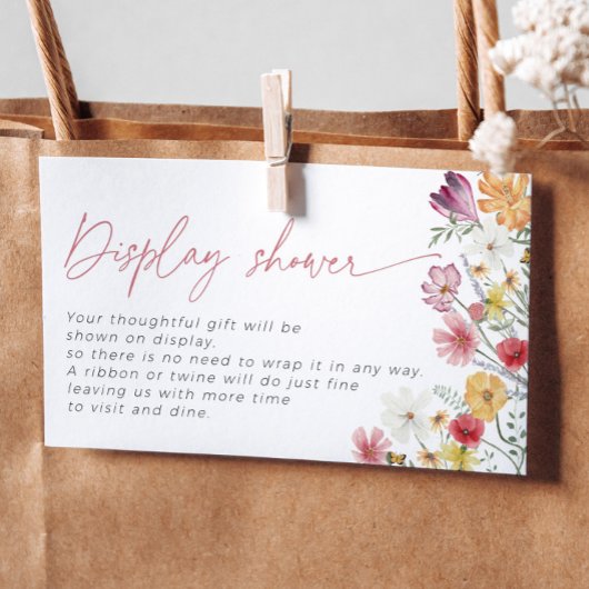 ワイルドフラワーディスプレイシャワーブライダルラブin開花 エンクロージャーカード