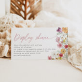 ワイルドフラワーディスプレイシャワーブライダルラブin開花 エンクロージャーカード